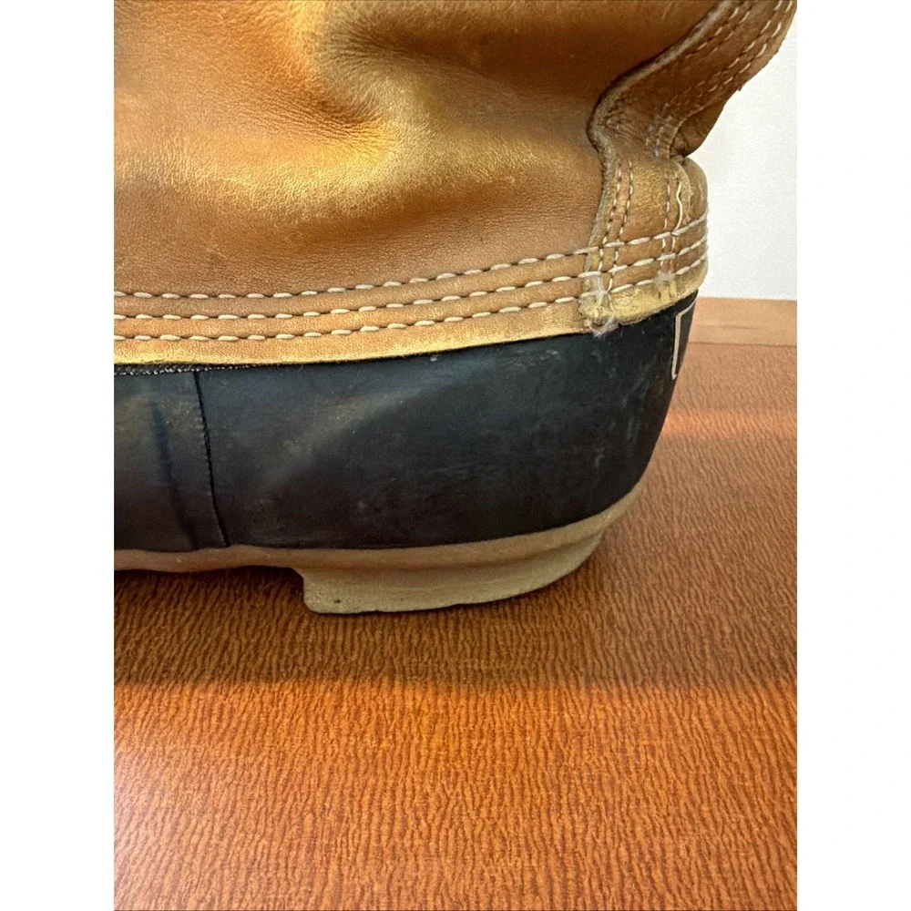 Vtg LL Bean Duck Boots Soze 12 Old Tags Mid Calf USA
